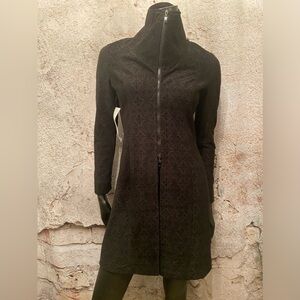 Artifact Black Zip Front/Sleeves Blazer NEW